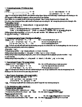 Đề cương ôn thi lại môn Tiếng Anh Lớp 7